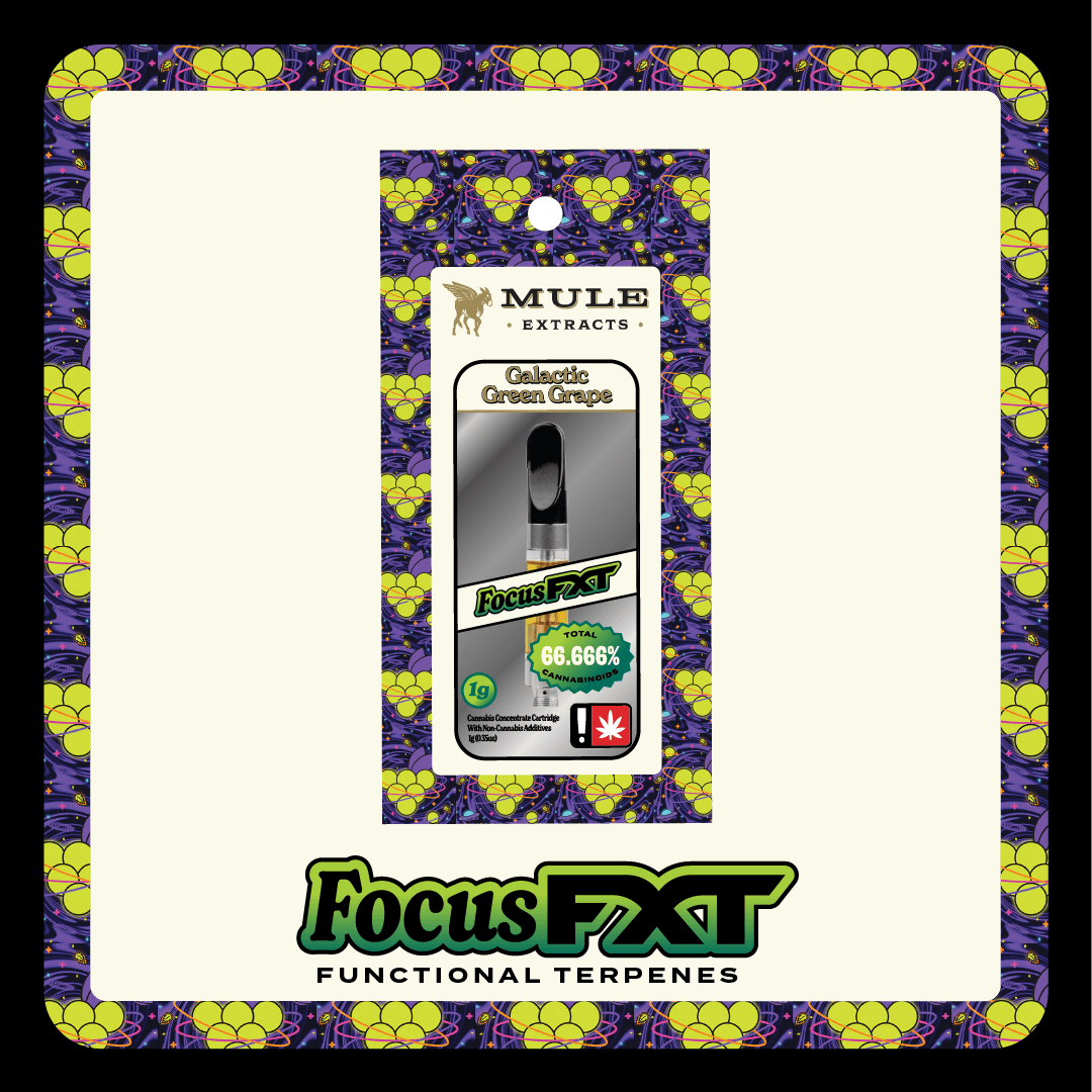 Mule Extracts Galactic Green Grape Focus FXT Cartridge - 1g - 1g