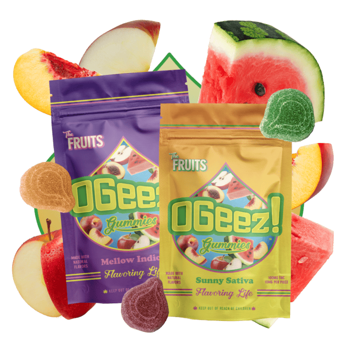 OGeez The Fruits Sunny Sativa Assorted Gummies - 100mg - 100mg