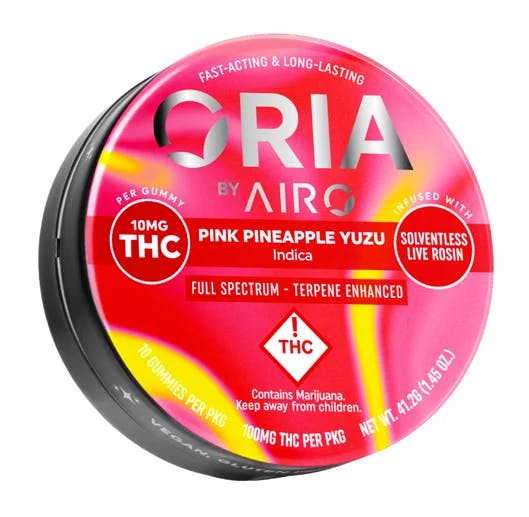 ORIA Pink Pineapple Yuzu Solventless Live Rosin Fast Acting