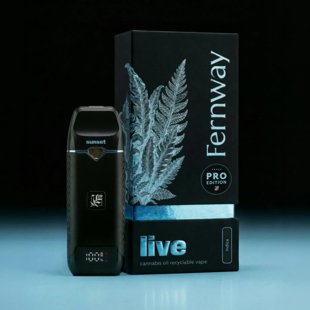 Fernway Purple Sunset (Live) Traveler Pro Disposable - 1g - 1g | Vape  Cartridges | Fernway | Indigo Dispensary (Rec) | 302 Crescent Boulevard  Brooklawn, NJ 08030