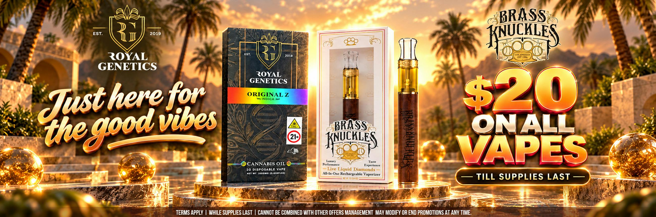TERP SPECIAL- $20 Off On Brass Knuckles On All Vap