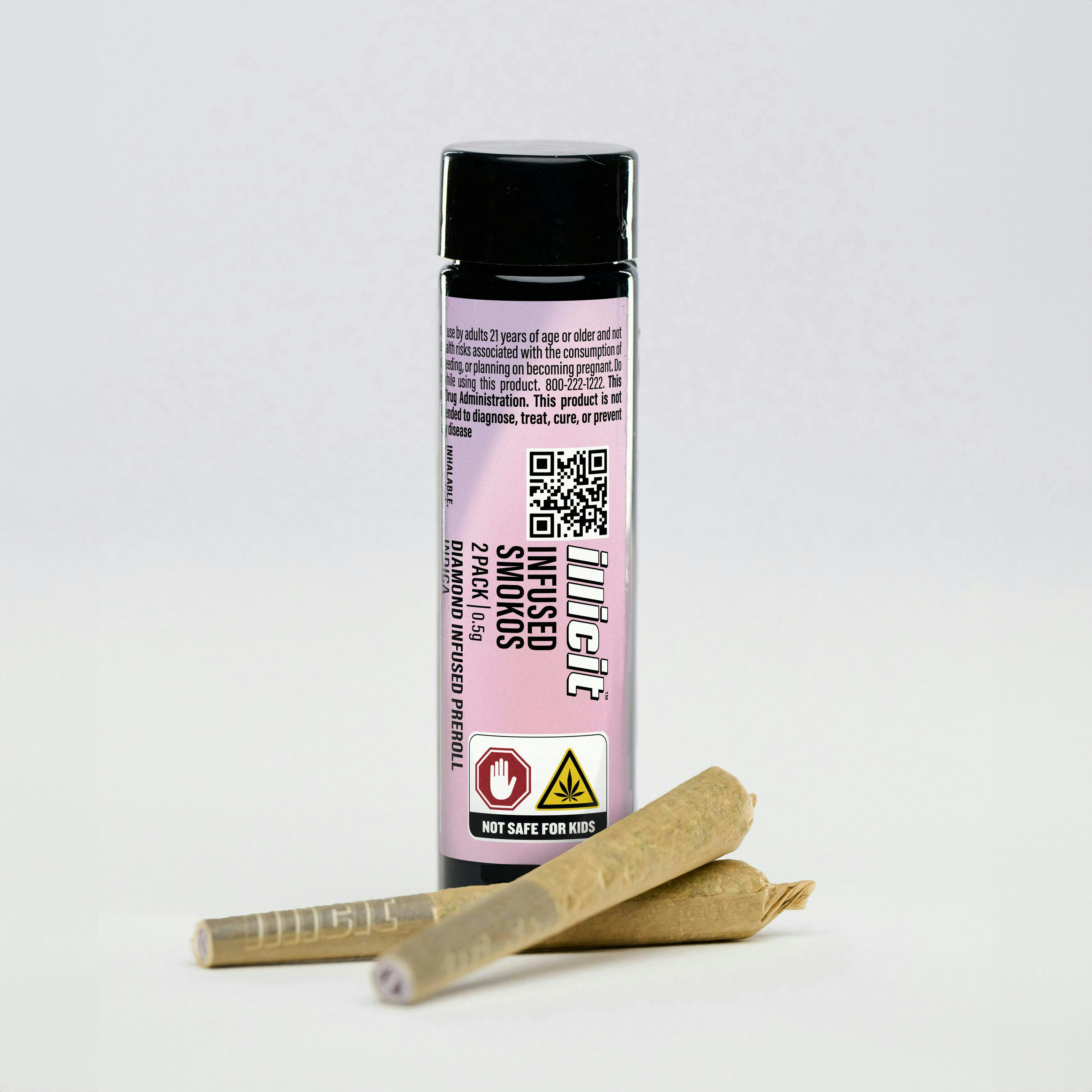 illicit disposable vape Smoko - Indica Diamond Infused Pre-Rolls 2pk - 1g - 1g | Pre Rolls | Illicit | ReLeaf Cannabis (Rec) Colors:Glacier Blue xros pro 2 kir Vaporesso Armour Max 21700