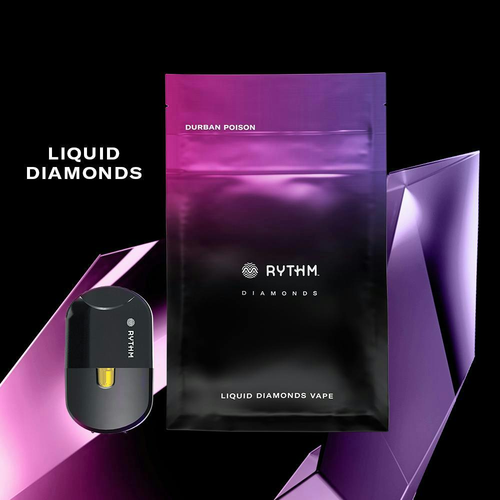 rythm disposable vape pen recharge - Durban Poison Liquid Diamonds - - 1g - 1g | Vaporizers | Rythm | ReLeaf Cannabis (Rec) lux bar vape Flavour:Sugar Candy NIC Control Blue Dream Vape Pen