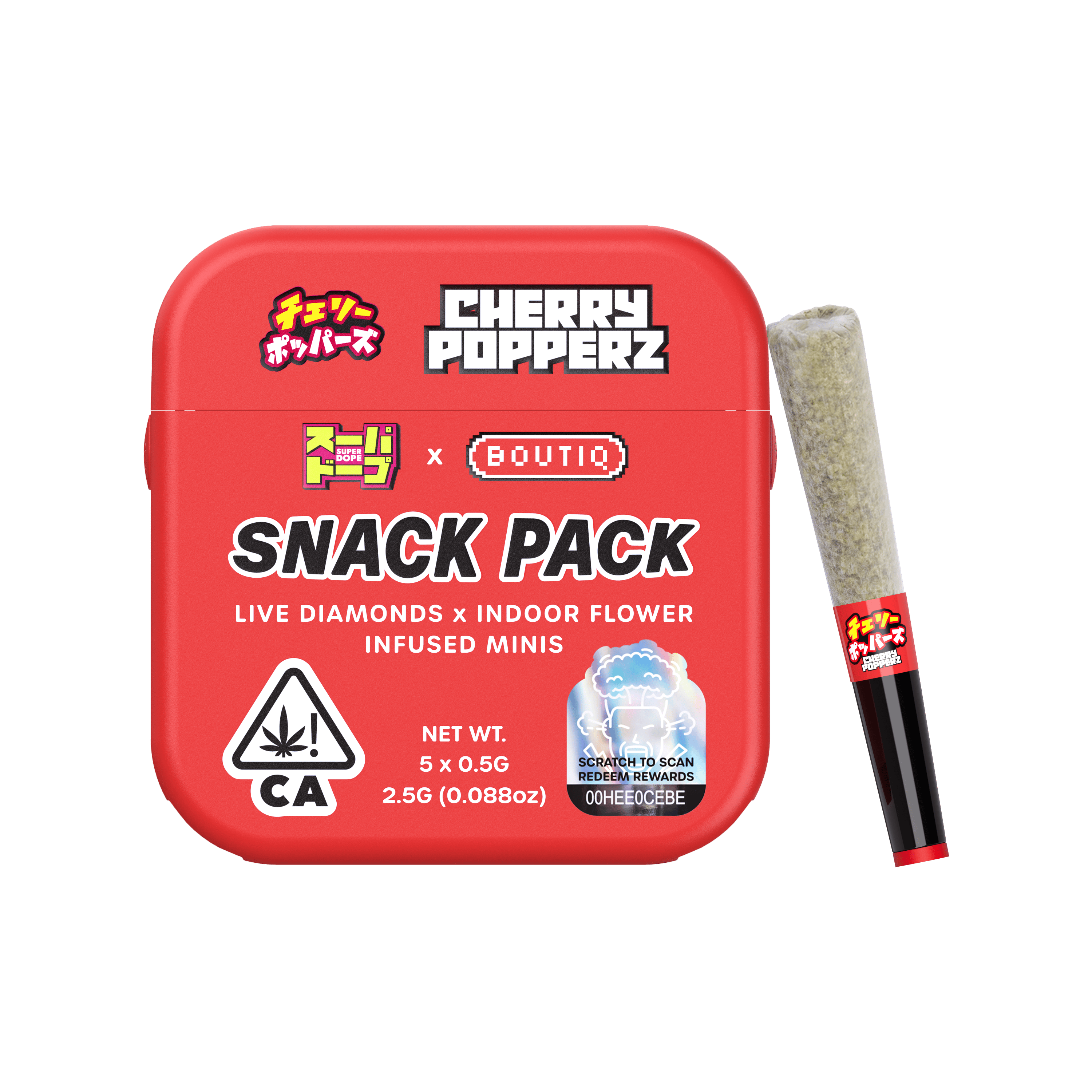 Cherry Popperz | Diamond Infused Minis | 0.5g each | 5pk
