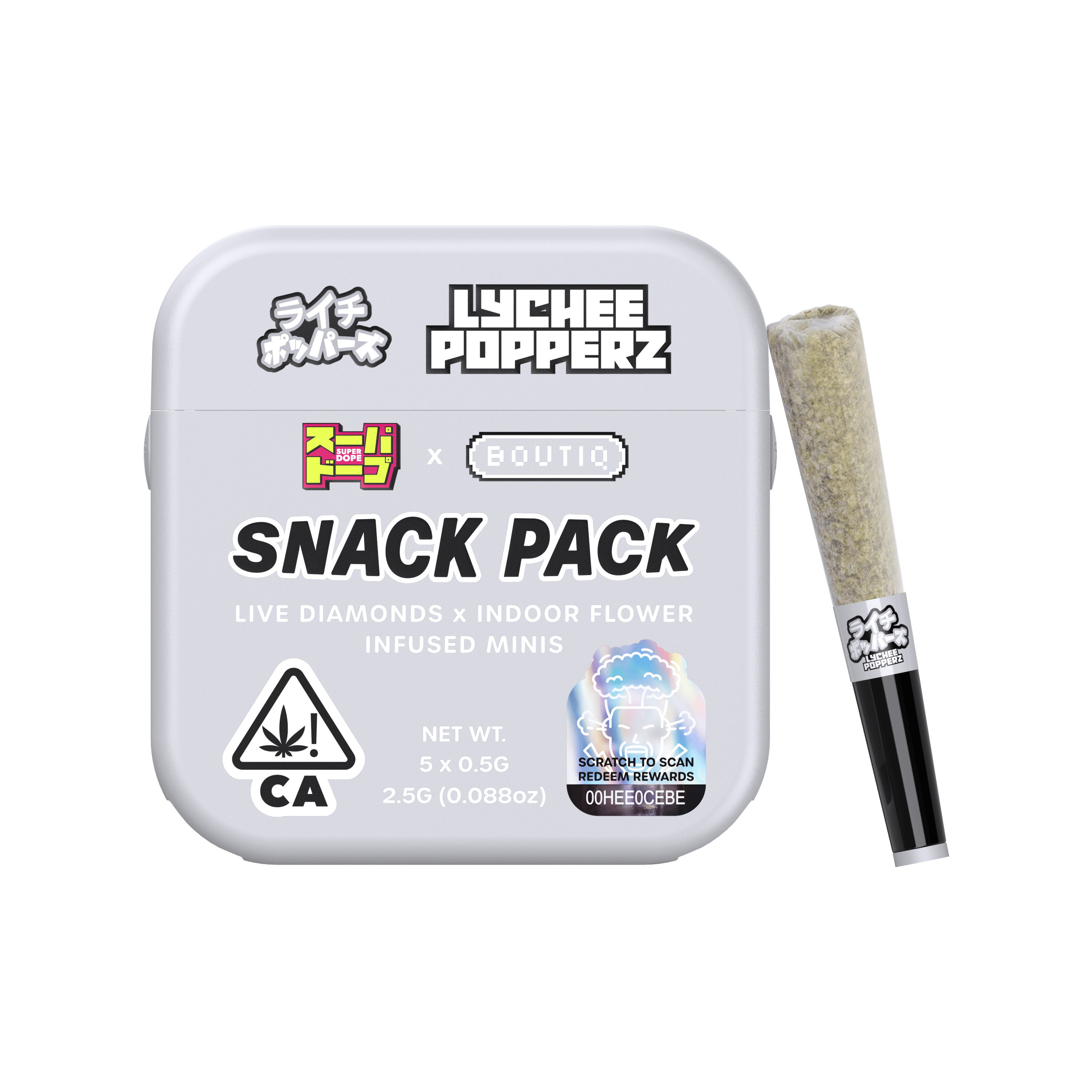 Lychee Popperz | Diamond Infused Minis | 0.5g each | 5pk