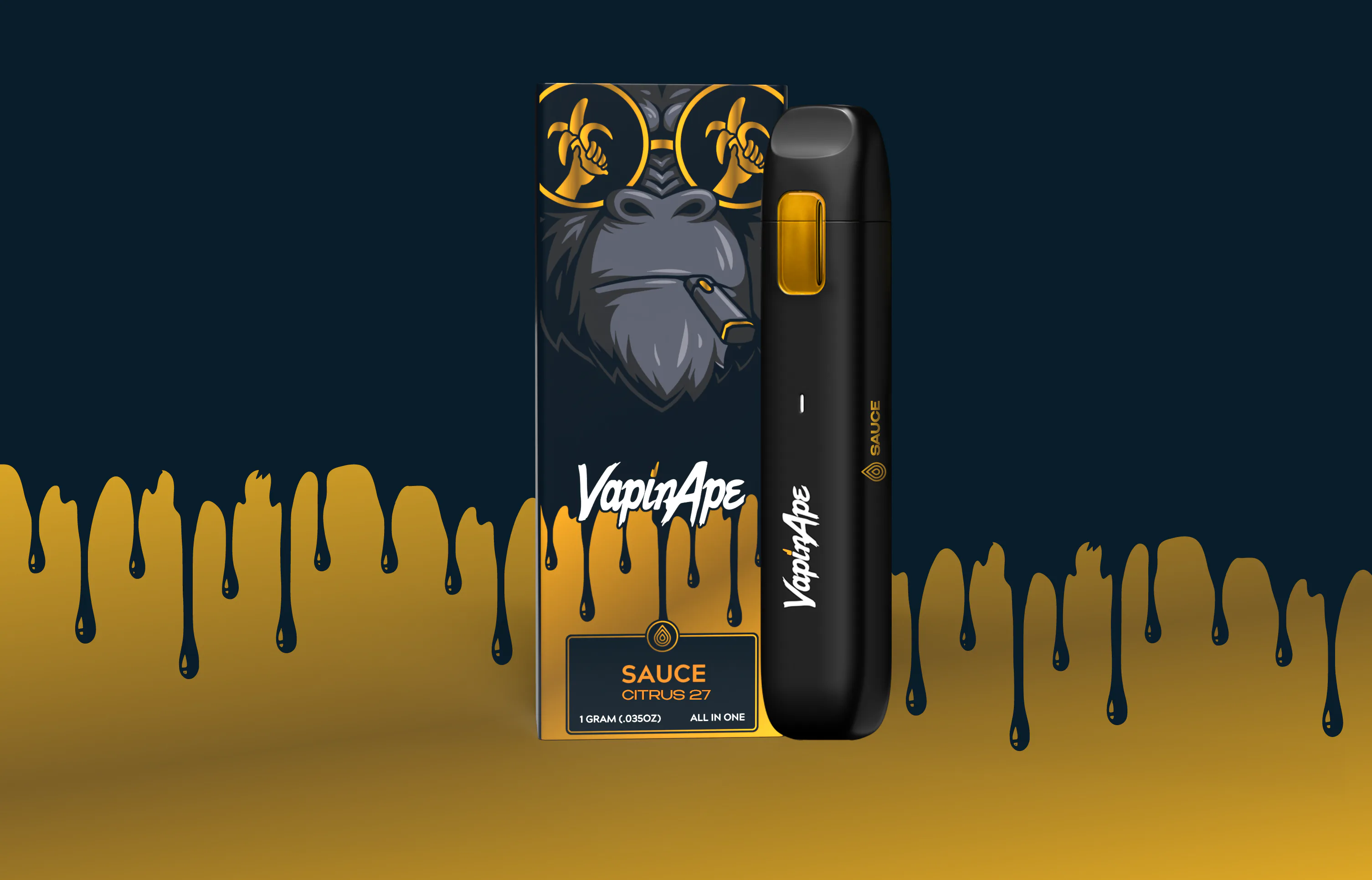 VAPIN APE Gas 45 | Live Resin Sauce Disposable Vape - 1g for Sale in Ironwood, MI | RiZE Dispensary VAPIN APE Gas 45 | Live Resin Sauce Disposable Vape - 1g for Sale in Ironwood, MI | RiZE Dispensary
