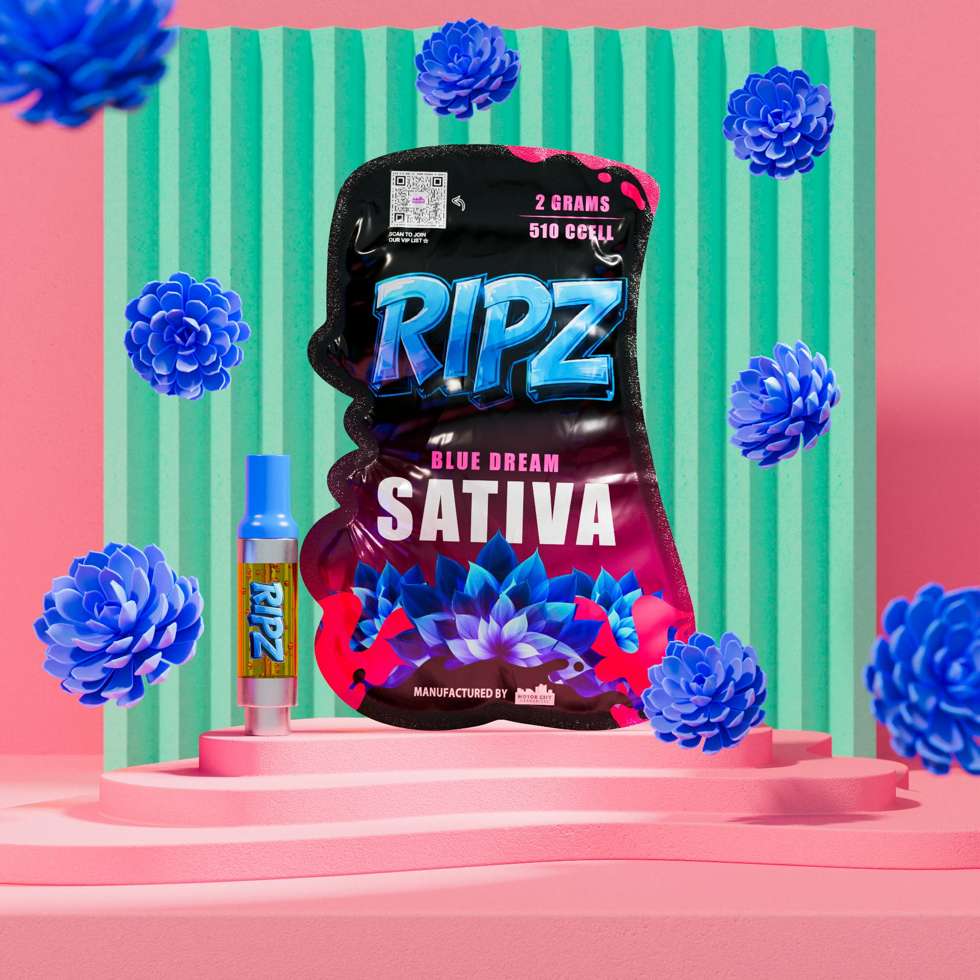RIPZ – Blue Dream | 510 Cart - 2g for Sale in Ironwood, MI | RiZE