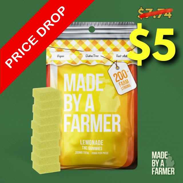 MADE BY A FARMER – Peach | Full Spectrum Gummies - 200mg for Sale