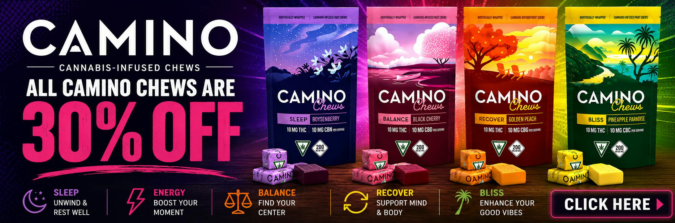 CAMINO CHEWS 30% OFF