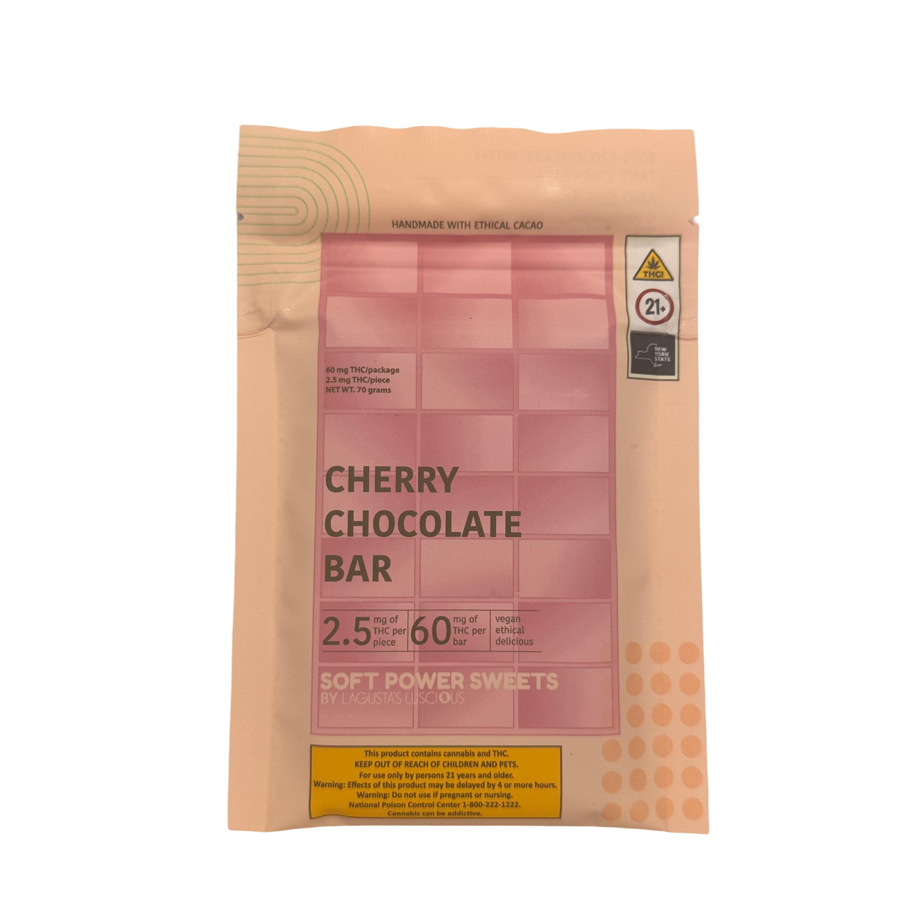 Soft Power | Cherry Chocolate Bar 60mg 24pc | Edibles | Soft Power