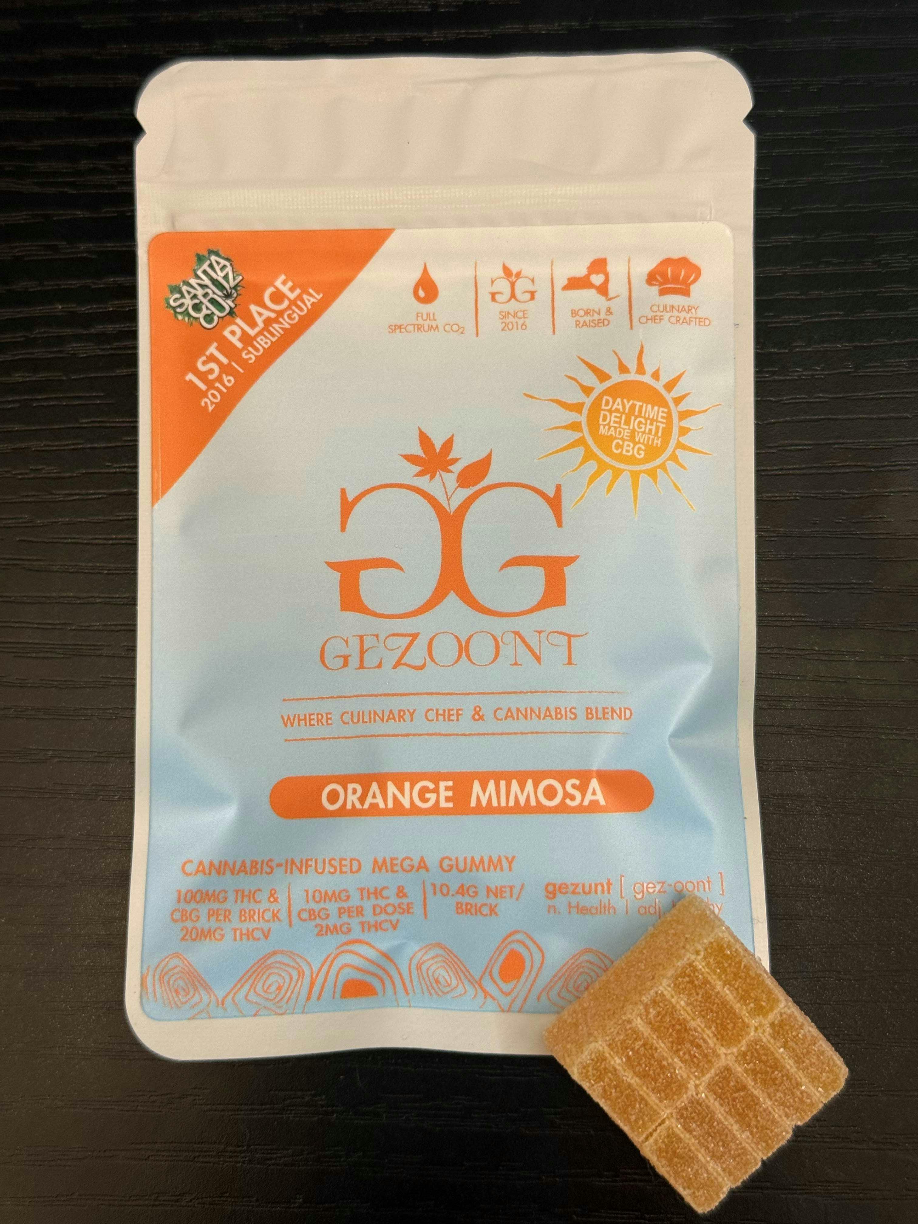 Shop Orange Mimosa - Daytime Delight Scored Brick | 100mg THC