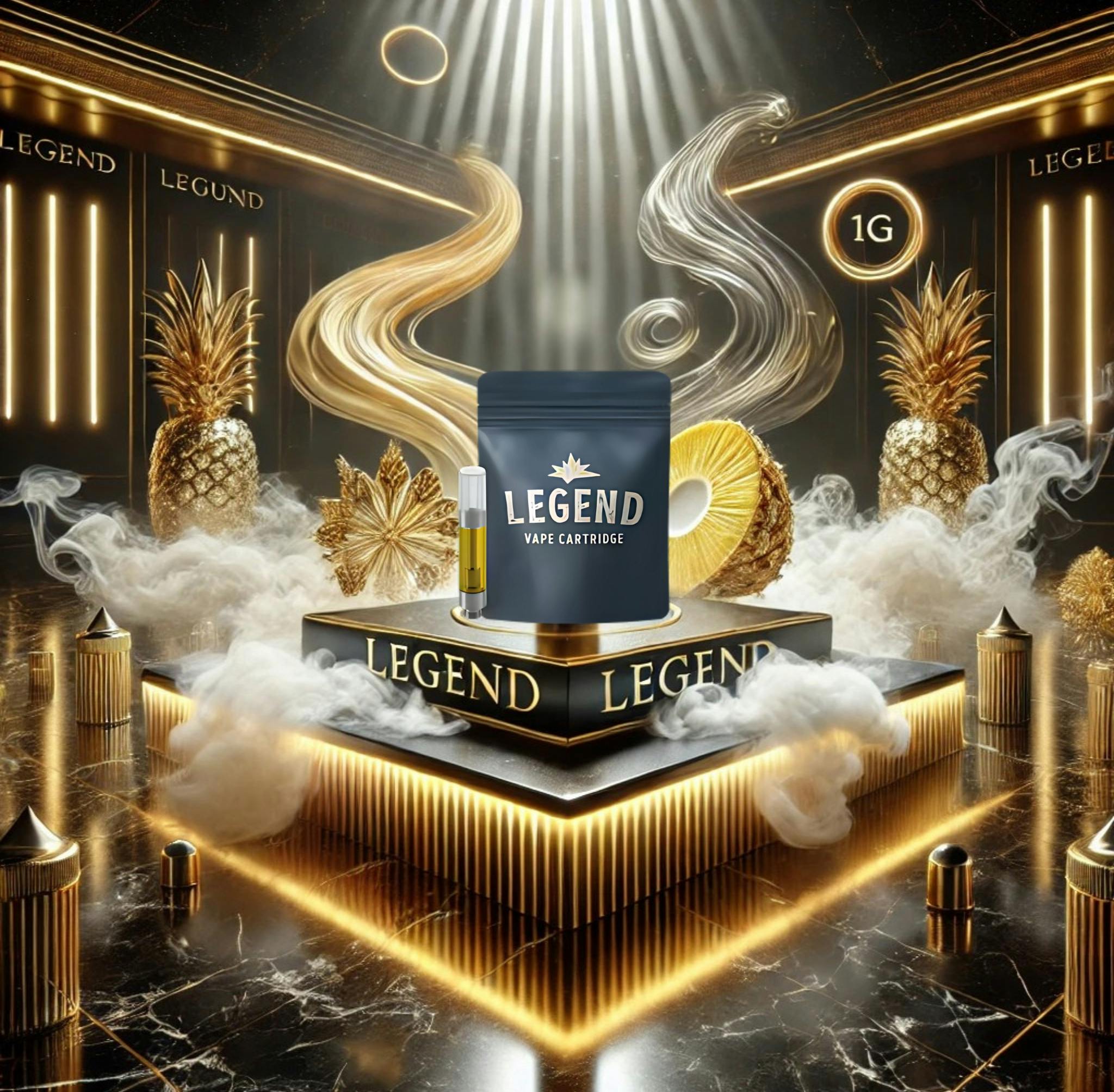 Legend - Vapes - Natural Cartridges - Pineapple Whip - 1g - Vape Carts - 1g  | Vaporizers | TerrAscend NJ | Plantopia Dispensary (Rec)