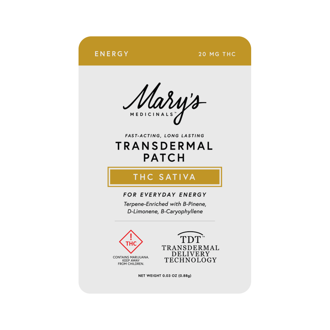 Image of Mary Medicinals Transdermal Patch Energy Sativa 20mg