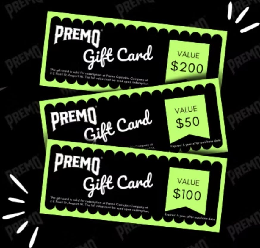 PREMO $50 GIFT CARD | Accessories | PREMO | Premo Cannabis Company