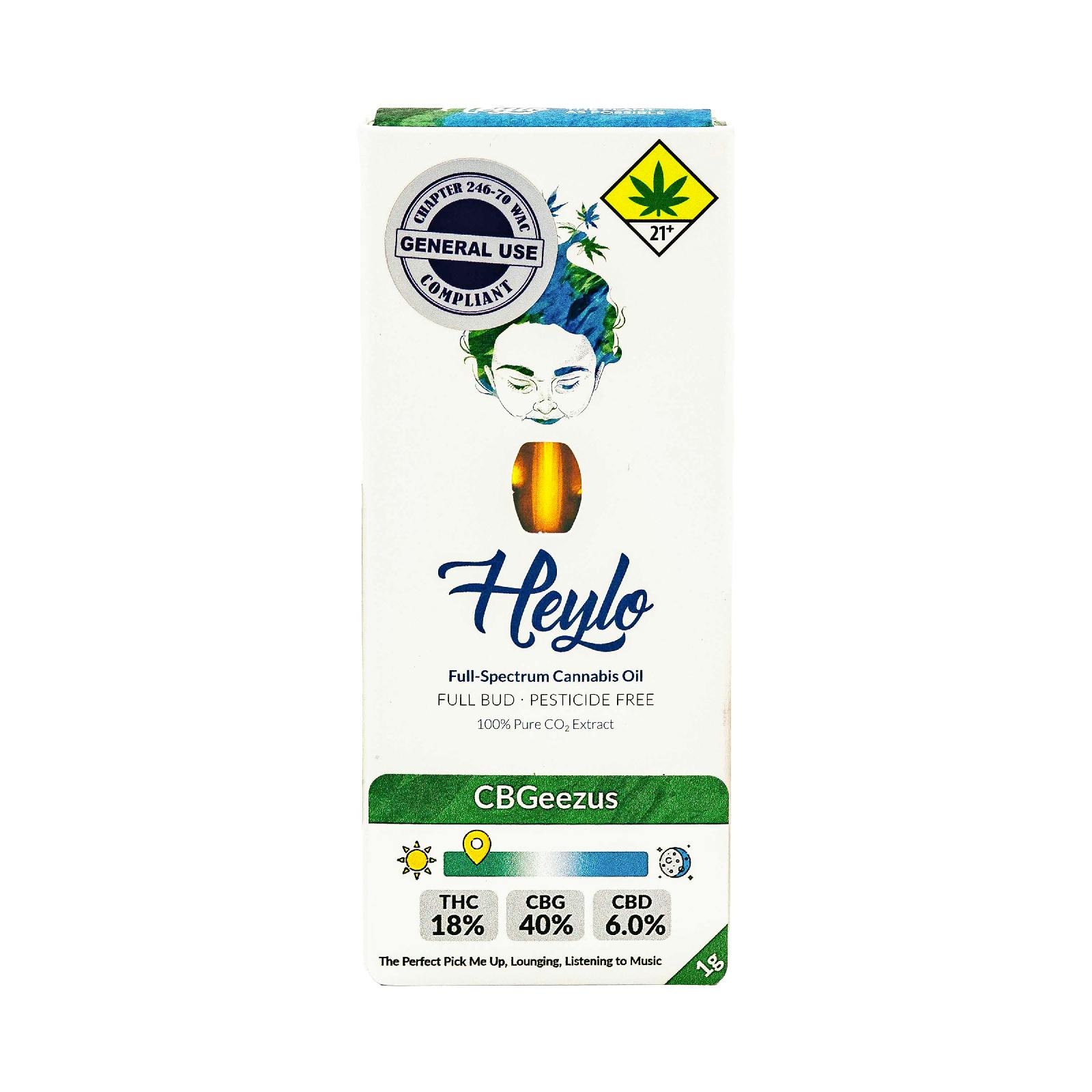 CBGeezus CO2 Cartridge | Heylo - 1g, Vapes