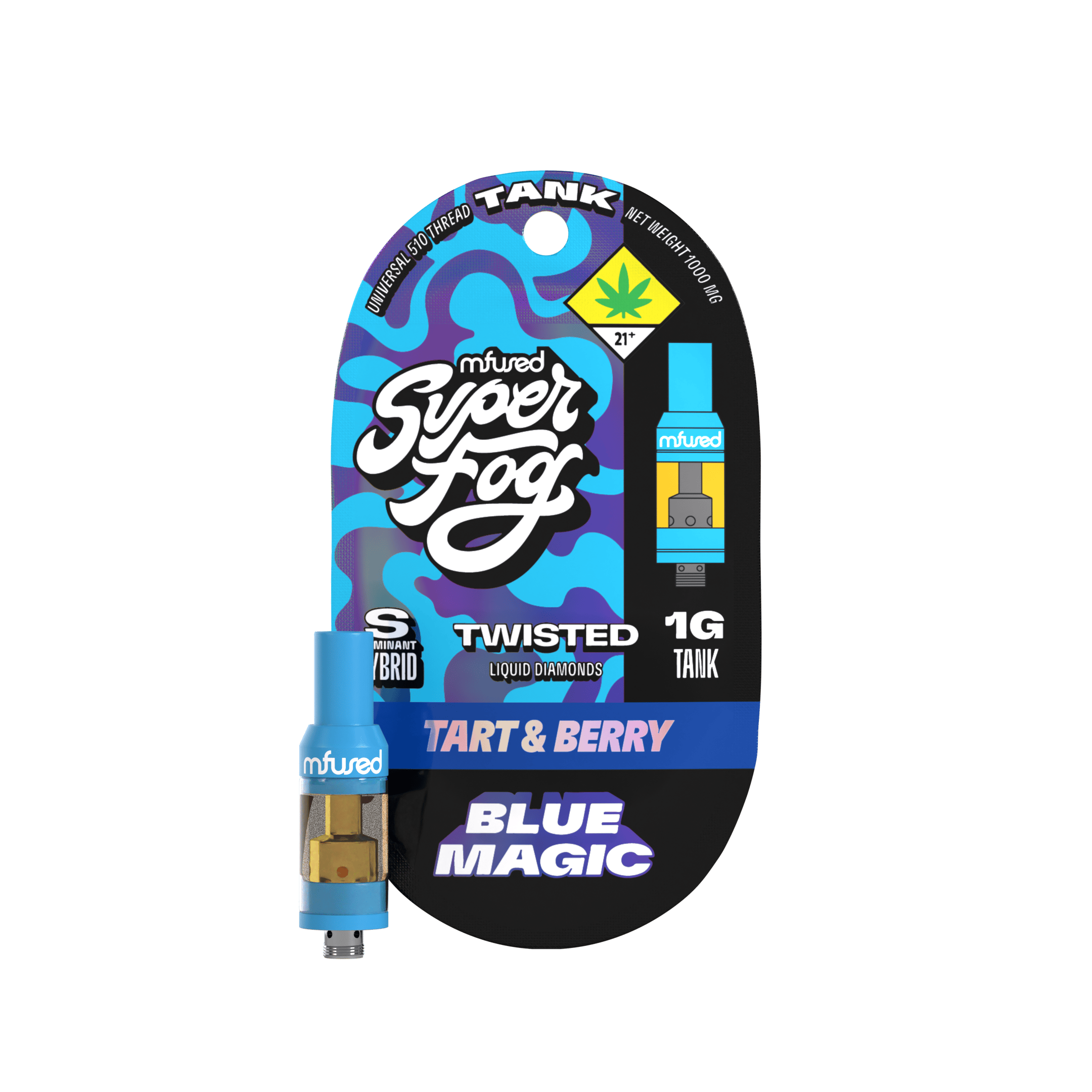 blue magic vape Blue Magic Super Fog Twisted Cartridge | Mfused - 1g, Vapes