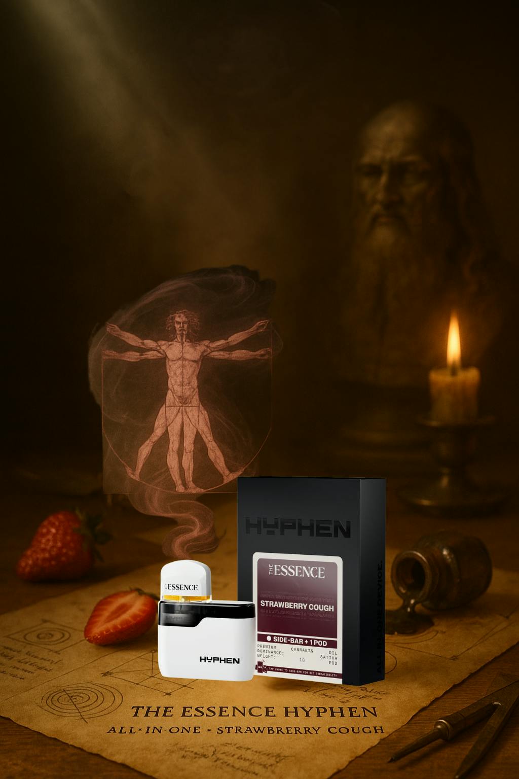 The) Essence Hyphen - Strawberry Cough - 1g - Disposable - 1g | Vaporizers  | The Essence | Plantopia Dispensary (Rec)