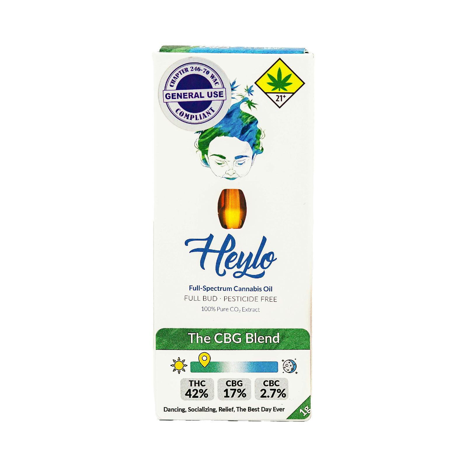CBG Blend CO2 Cartridge | Heylo - 1g, Vapes