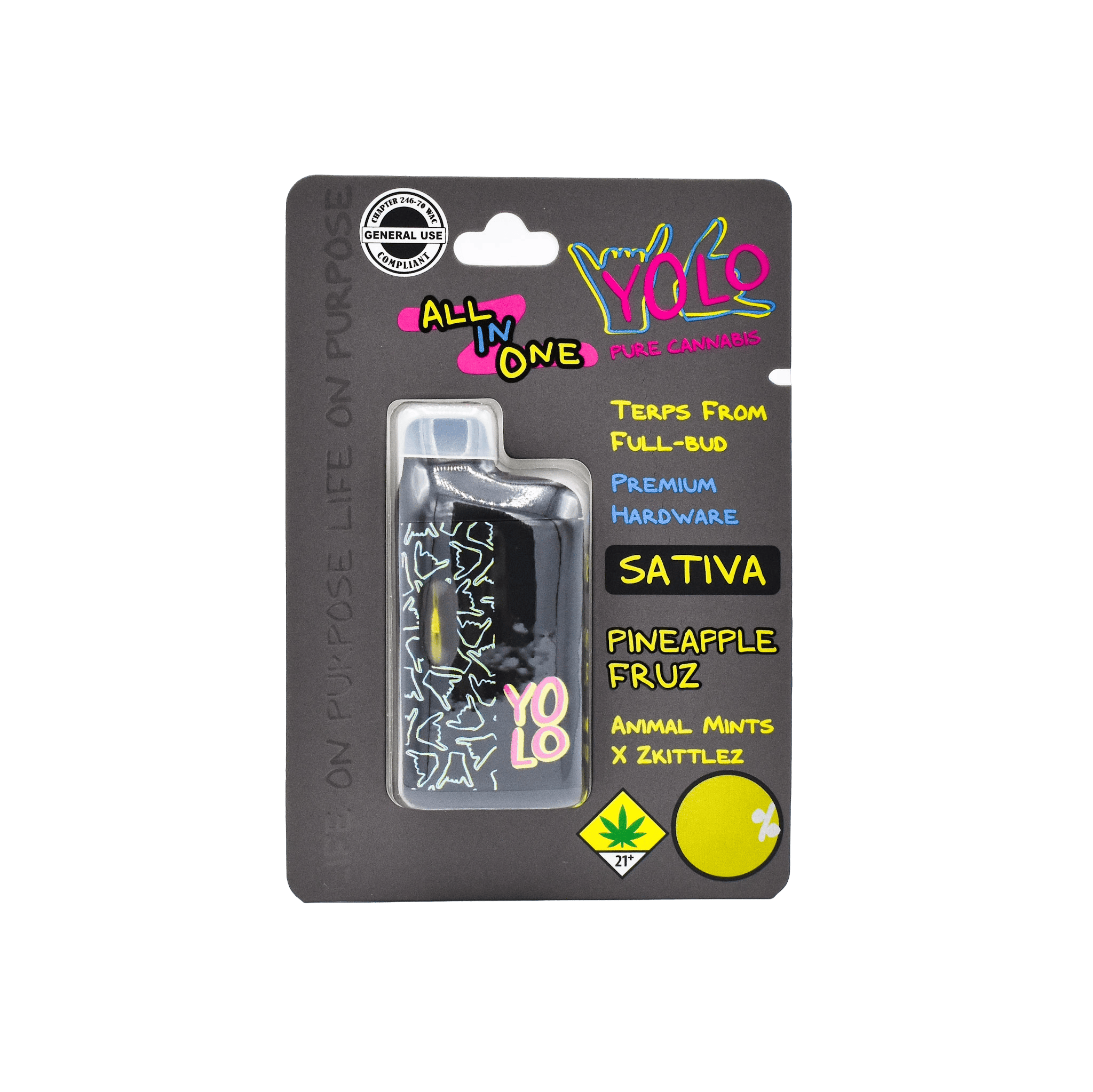 yolo disposable vape Pineapple Fruz Distillate Disposable | Yolo - 1g, Vapes