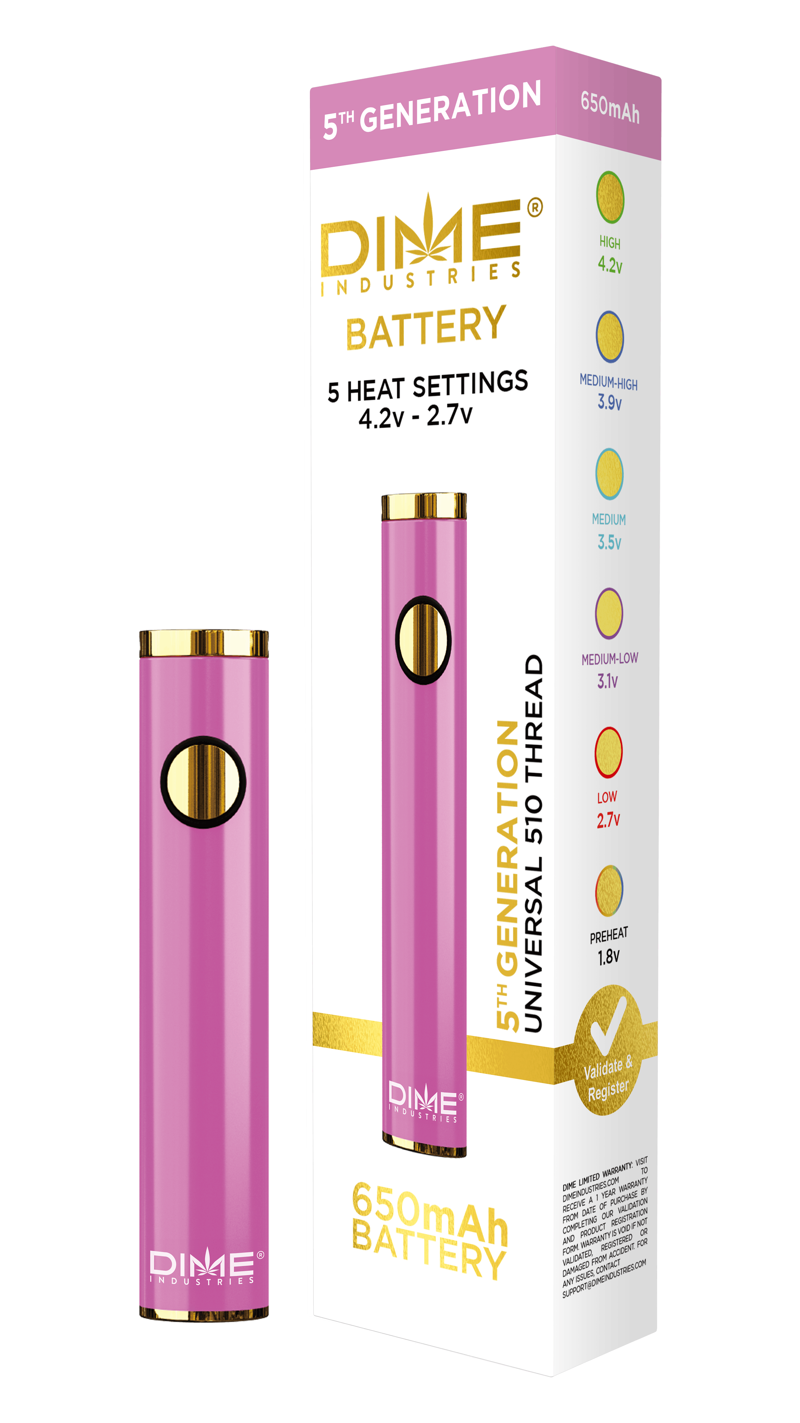 elfbar nachfüll pod läuft aus 🌿 Cannabis Leaf 510-Threaded Battery Starter Kit main image 1