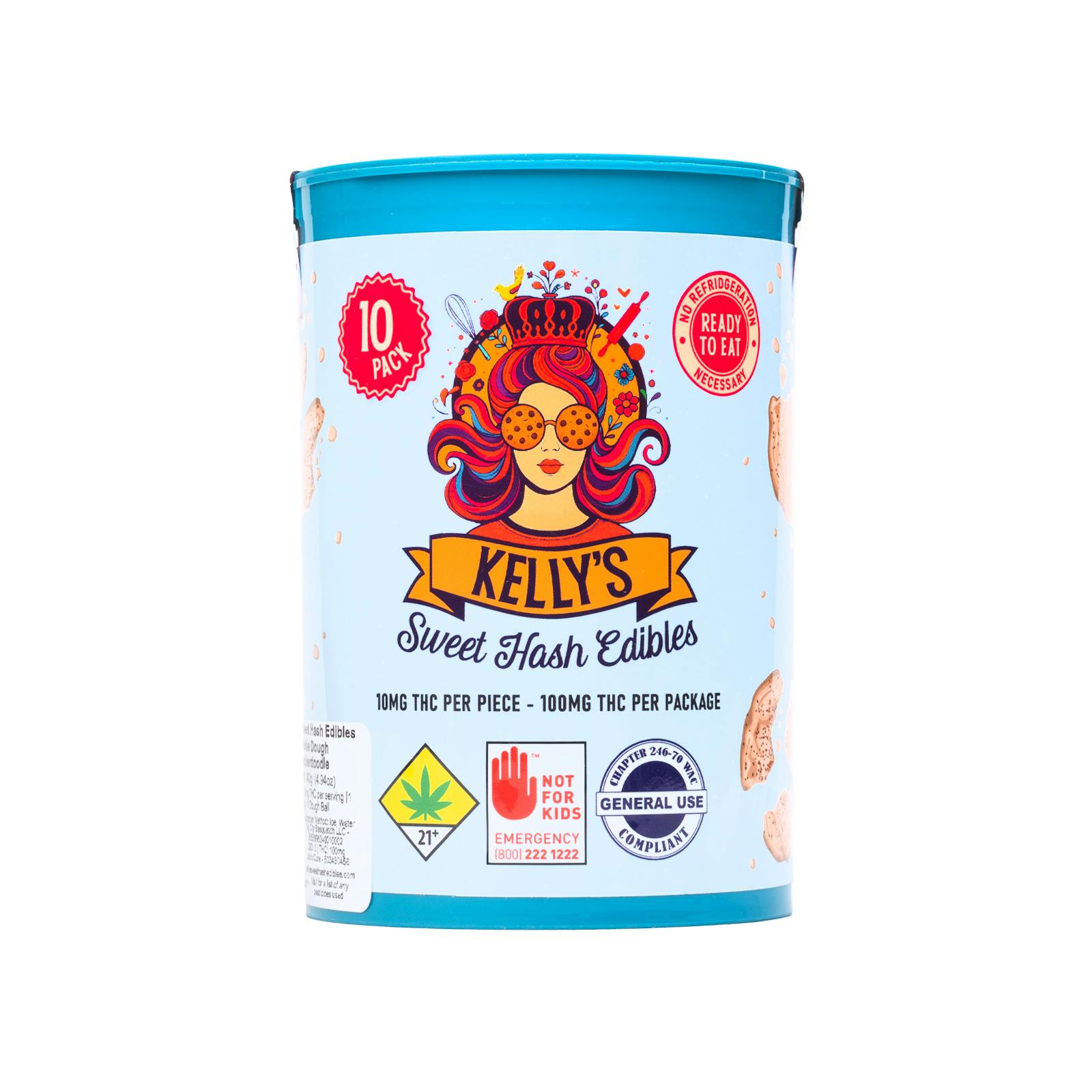 Kelly's Sweet Hash Edibles | Chocolate Chip Cookie Dough 10pk
