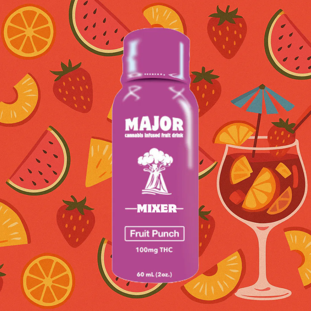 Major - Fruit Punch - Fast Acting Shot - 100mg - 100mg | Beverages | Major | Daylite Cannabis | 1136 New Jersey 73 Mount Laurel Township, NJ 08054 Major - Fruit Punch - Fast Acting Shot - 100mg - 100mg | Beverages | Major | Daylite Cannabis | 1136 New Jersey 73 Mount Laurel Township, NJ 08054