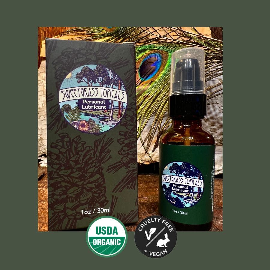 Shop Sweetgrass Botanicals | Personal Lubricant 1:1 THC:CBD 1oz - 486.63mg  in Massachusetts | Sweetgrass Botanicals