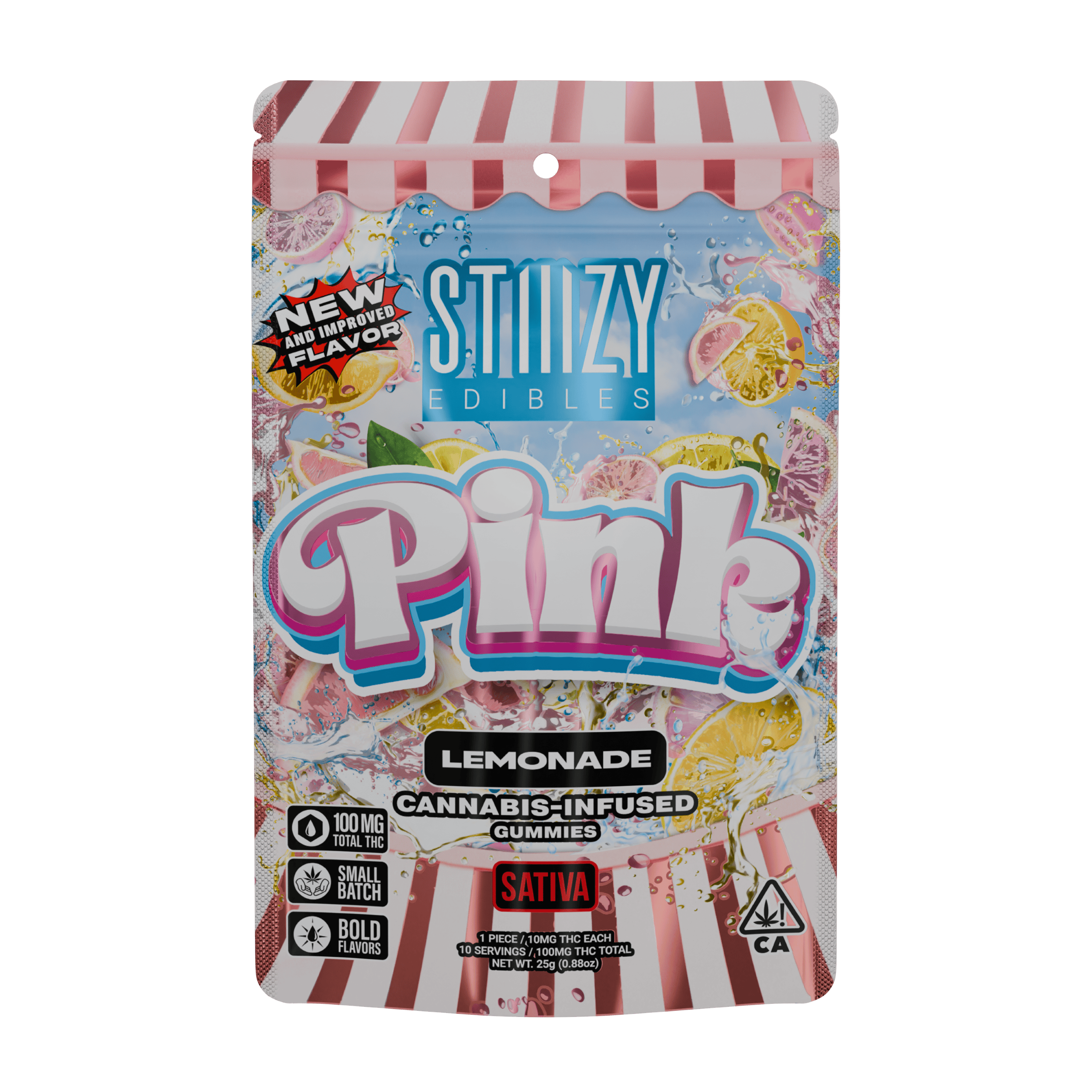 Shop STIIIZY - Pink Lemonade - 100MG - 100mg Edibles at PACKS Weed