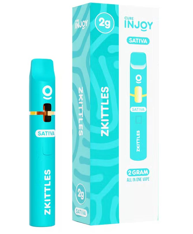 cure injoy disposable vape how to use Injoy: Zkittles 2G - Indica - 2g by Cure | MVF Dispensary Flavor:Straw Razz Cherry Blueberry Sour Raspberry Nic TDG