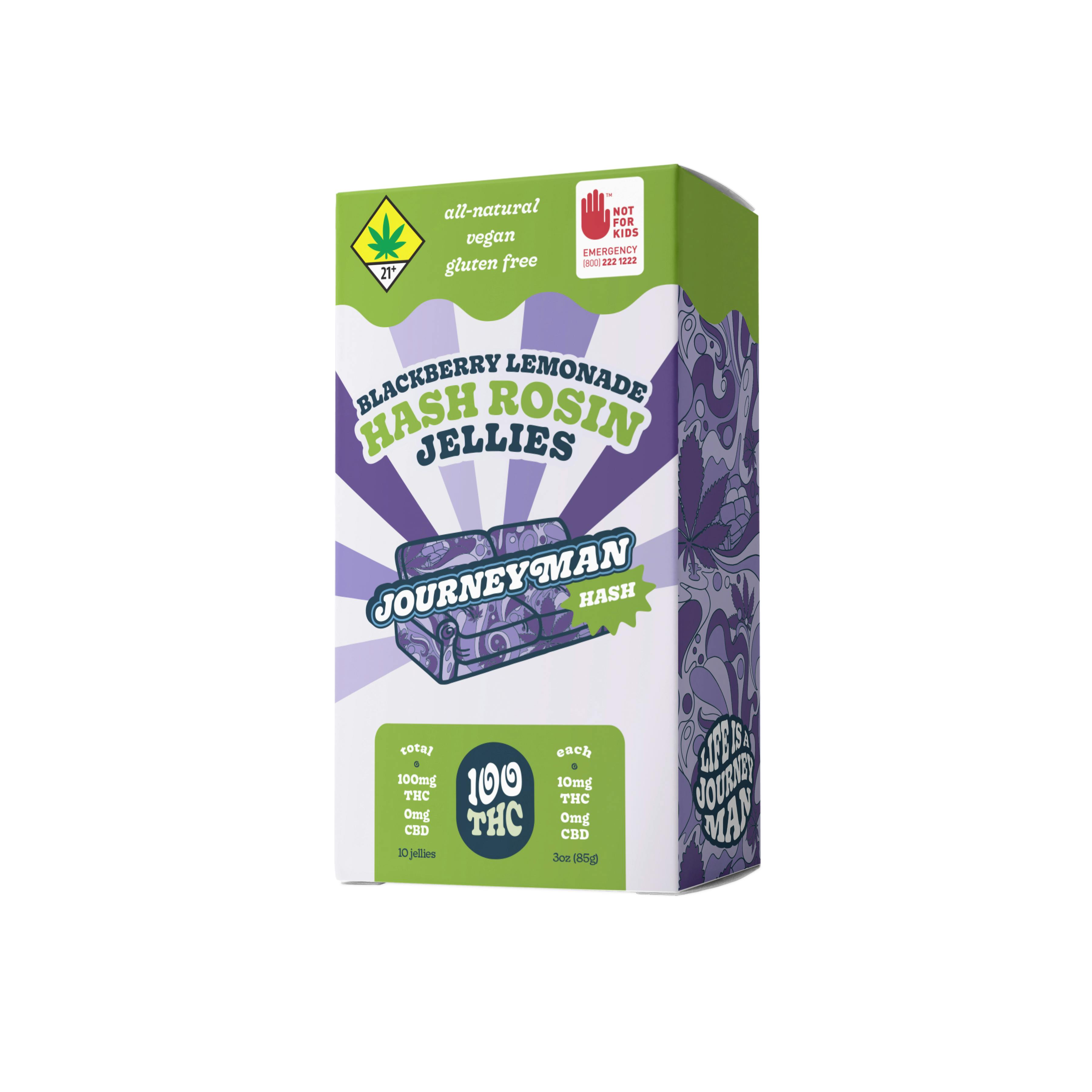 Journeyman | Blackberry Lemonade Hash Rosin Jellies 10pk 100mg