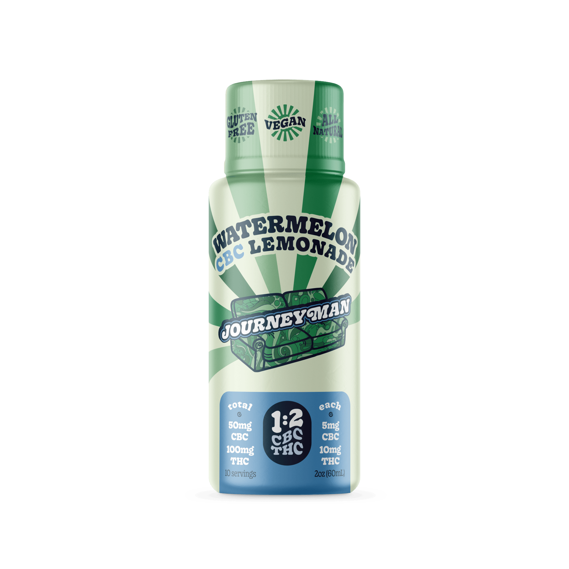 Journeyman | Watermelon Lemonade CBC 1:2 150mg - 2oz, Drinks - Lux