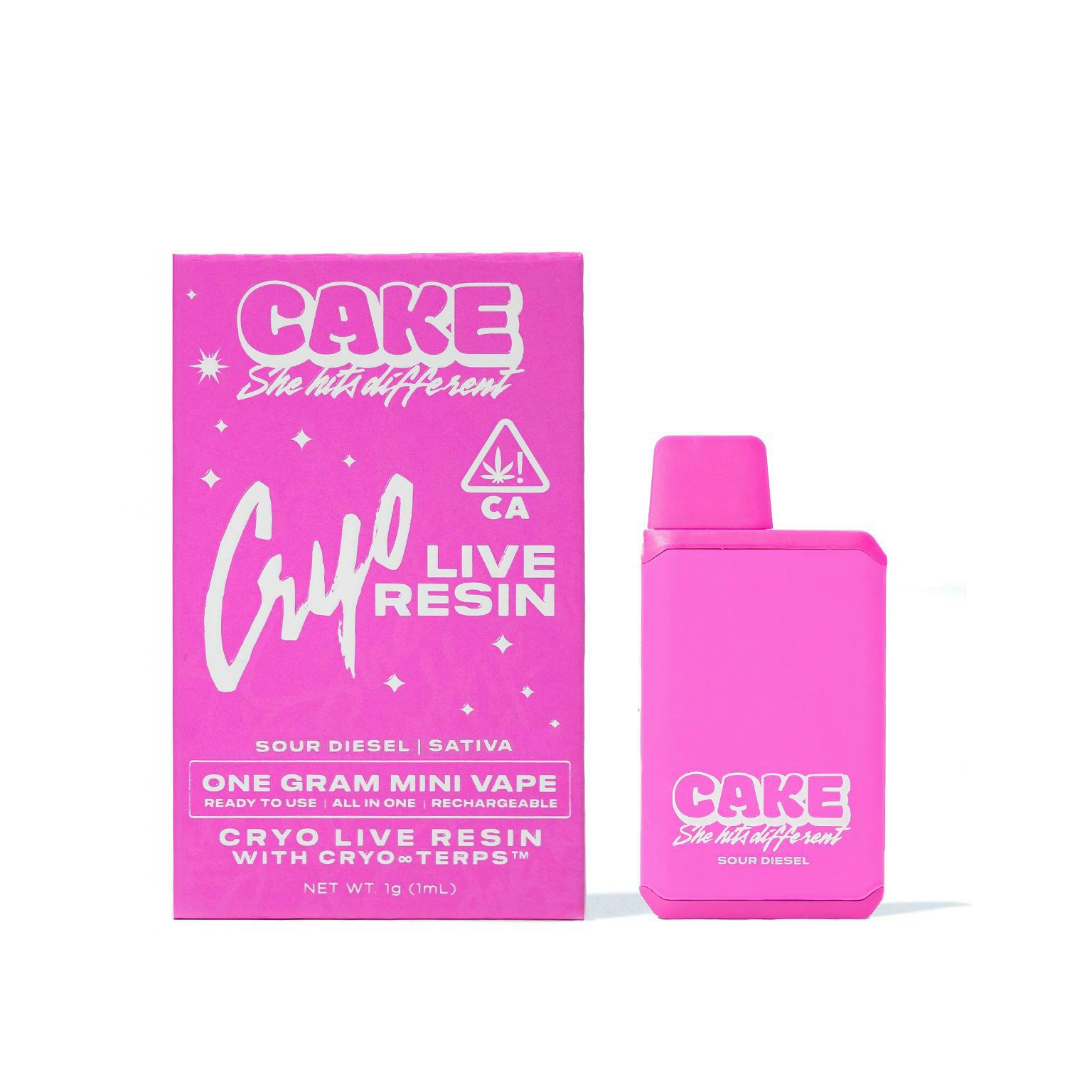 Cake Sour Diesel All In One Live Resin 1000mg