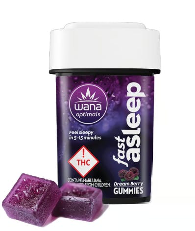 Shop Fast Asleep Dream Berry Gummies - 20 Pack - 0.1g Edibles By Wana ...