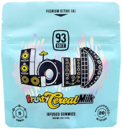LOUD JUICY PEACH 5PK GUMMIES - 100mg | Edibles | 93 BOYZ | Parkway
