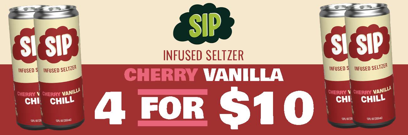 SIP Cherry Vanilla 4 for $10