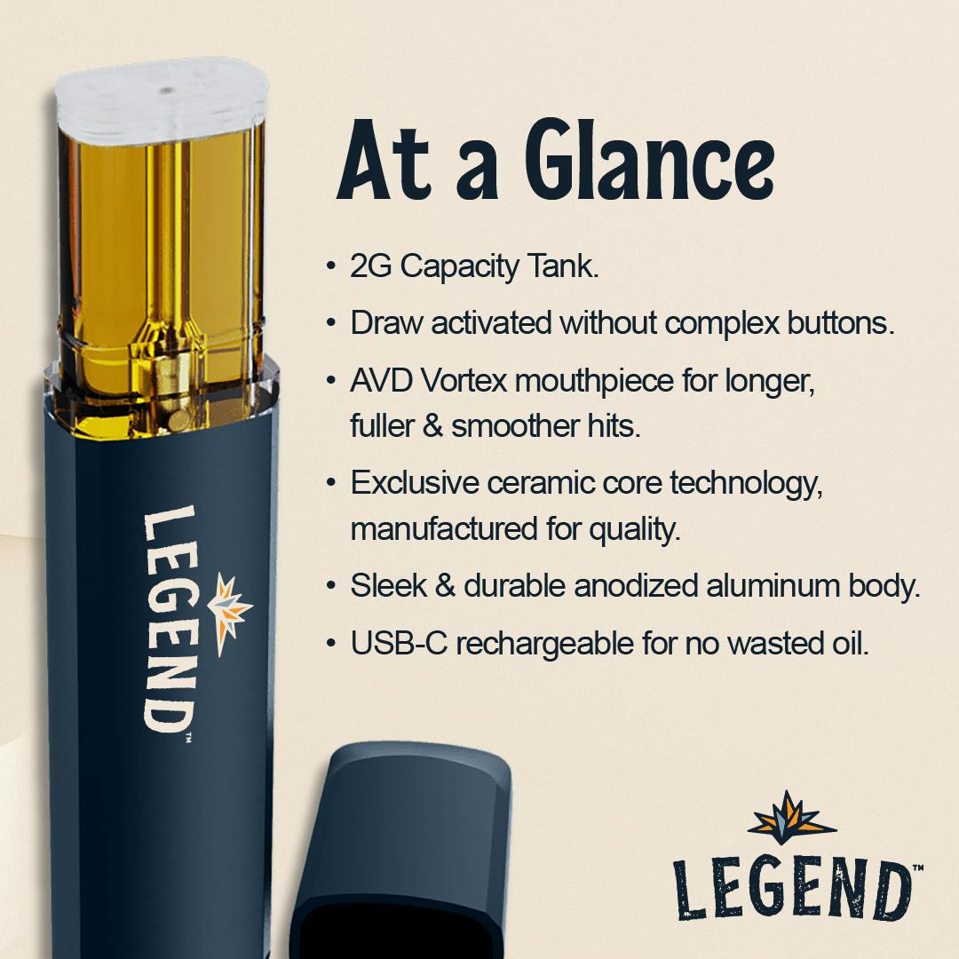 legend disposable vape Fall in Love with Passionfruit Paradise – Legend's New 1g All-in-One Disposable  Vape main image 1