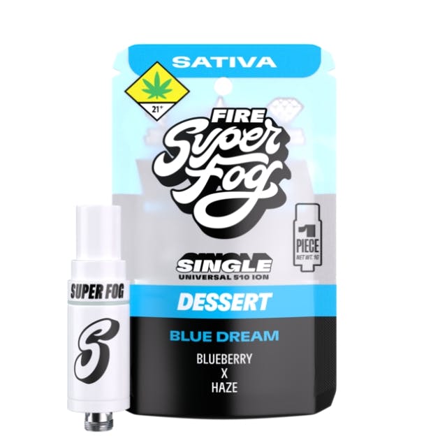 MFUSED SUPERFOG - BLUE DREAM - FIRE ION - 1G VAPE CARTRIDGE - 1 G - 1g |  Vaporizers | MFUSED SUPERFOG | State of Mind Dispensary (Rec) | 521  Troy-Schenectady Road Latham, NY 12110