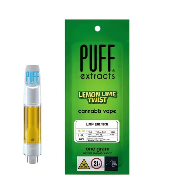 PUFF - LEMON LIME TWIST - 510 VAPE CART - 1G - 1 G - 1g | Vaporizers | PUFF  | State of Mind Dispensary​ (Rec)