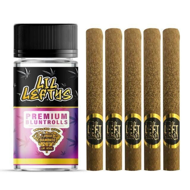 LIL LEFTYS - MONSTER COOKIES - 5 PACK INFUSED MINI BLUNTS - 6.5G