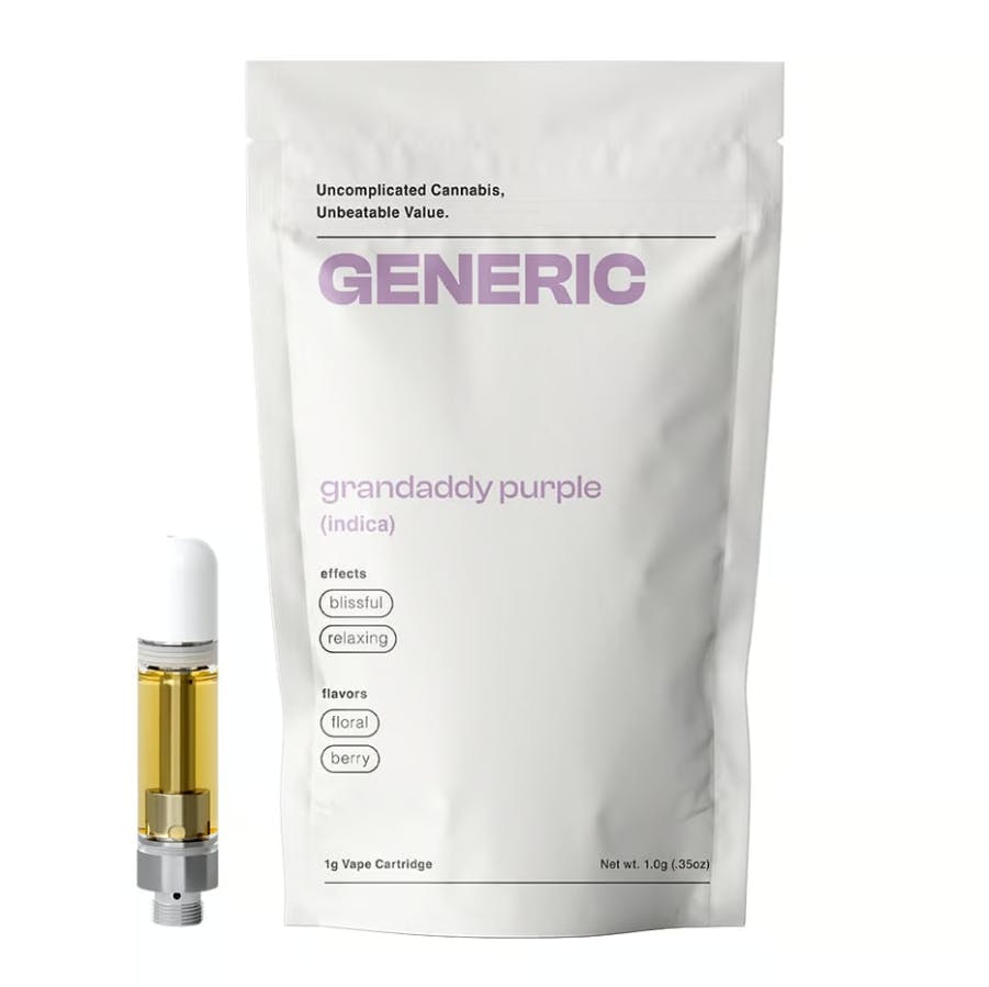 Granddaddy Purple Cartridge - 1g | Vaporizers | Generic