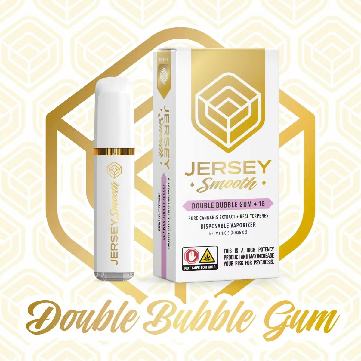 Jersey Smooth | Double Bubble Gum | Disposable | 1g - 1g | Vaporizers |  Jersey Smooth | Jersey Meds (Rec)