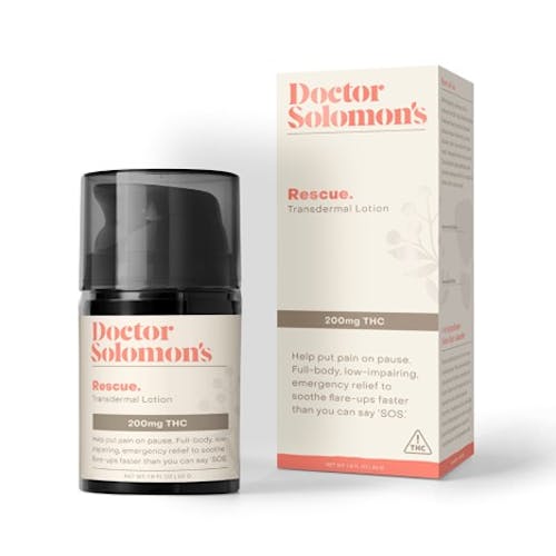 Shop medical Dr. Solomon's Rescue THC Lotion 0.2g Topicals by Dr. Solomon's Scranton, PA