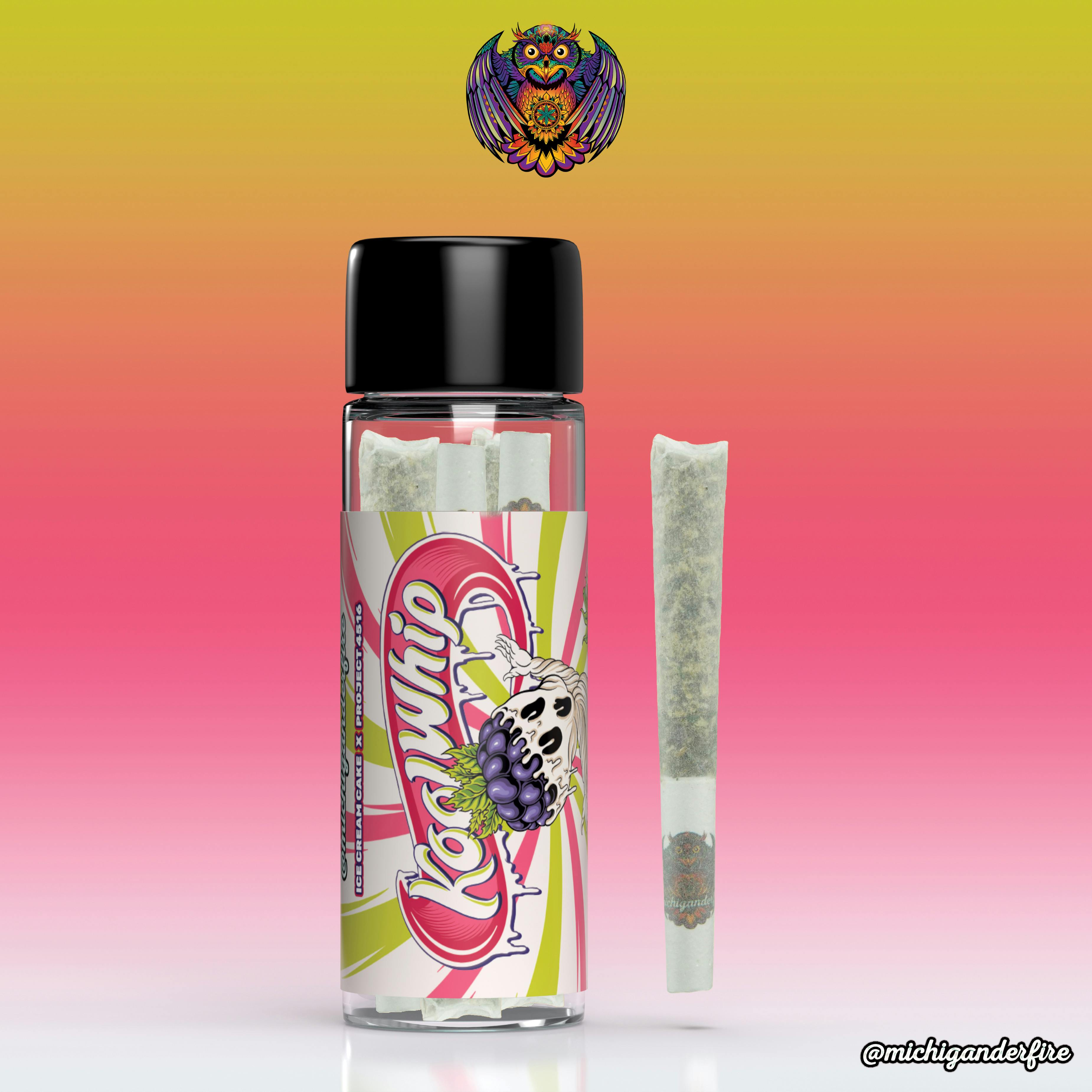 Shop adultuse Kool Whip 5 Pack 2.5g Pre Rolls by Michigander Fire