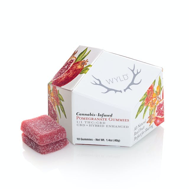 Pomegranate 100mg THC/CBD 1:1 Hybrid Enhanced
