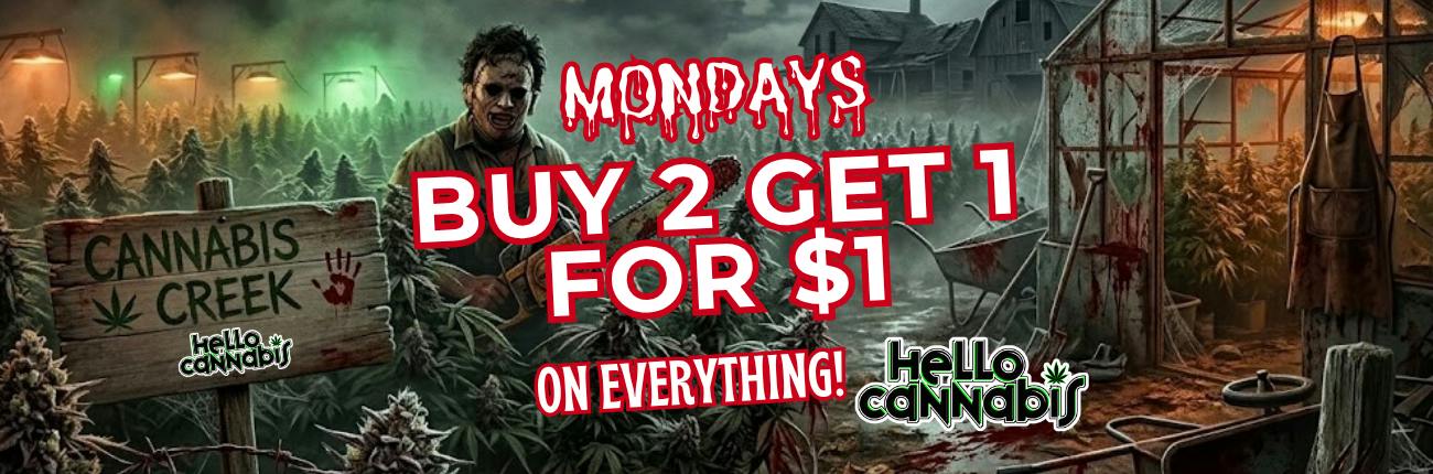 Monday Deal Only! Buy 2 Get for $1 on Everything!