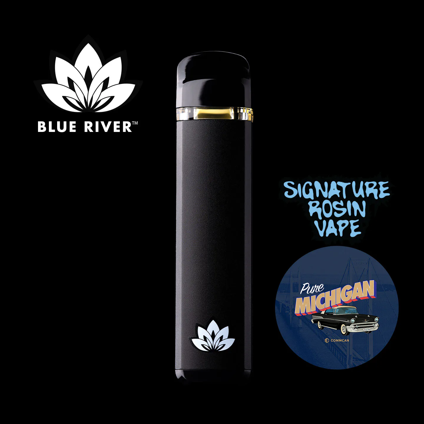 Blue River Pure Michigan AIO Vape - 0.5g | Vaporizers | Blue River | CommCan Mansfield (Rec) | 611 West Street Mansfield, MA 02048 Blue River Pure Michigan AIO Vape - 0.5g | Vaporizers | Blue River | CommCan Mansfield (Rec) | 611 West Street Mansfield, MA 02048