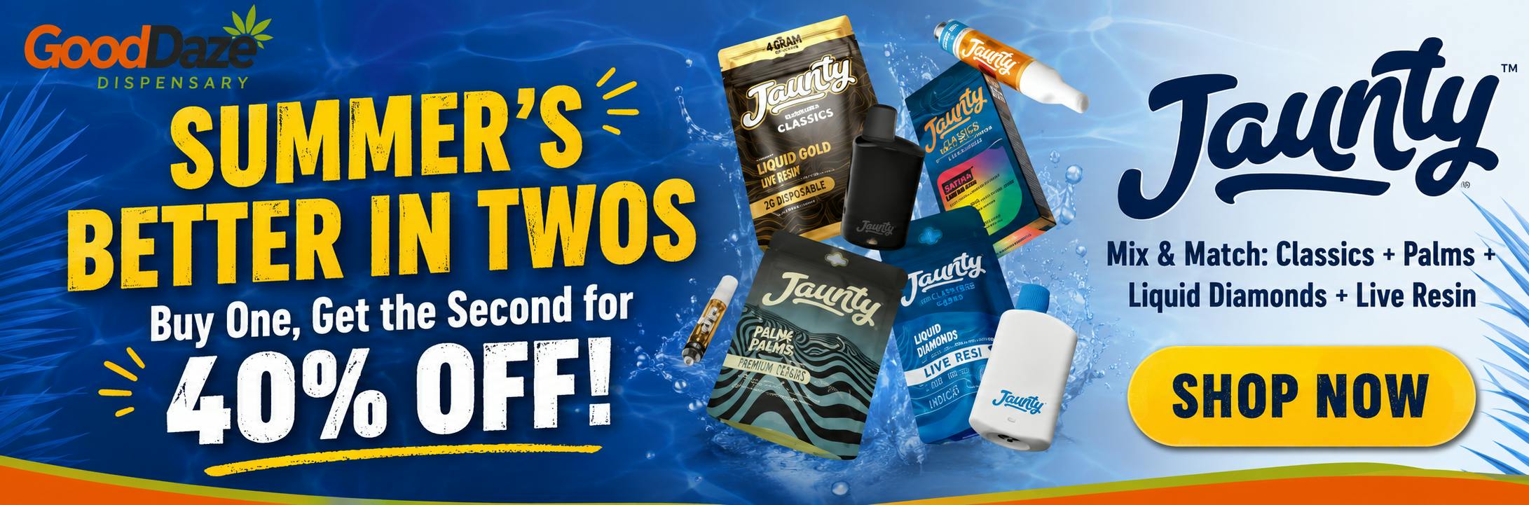 Jaunty Vapes Buy 1 Get 1 40% OFF