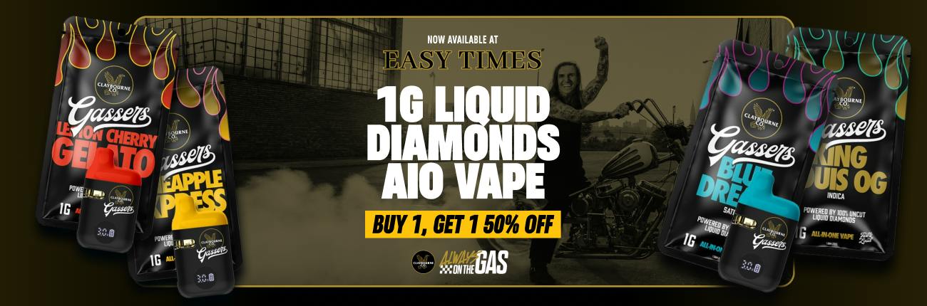 Claybourne Vape: buy 1, get 1 50% off