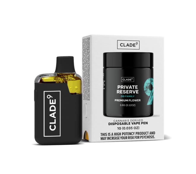 PRIVATE RESERVE DISPOSABLE - 1g | Vaporizers | CLADE 9 | A21 Wellness (Rec) 