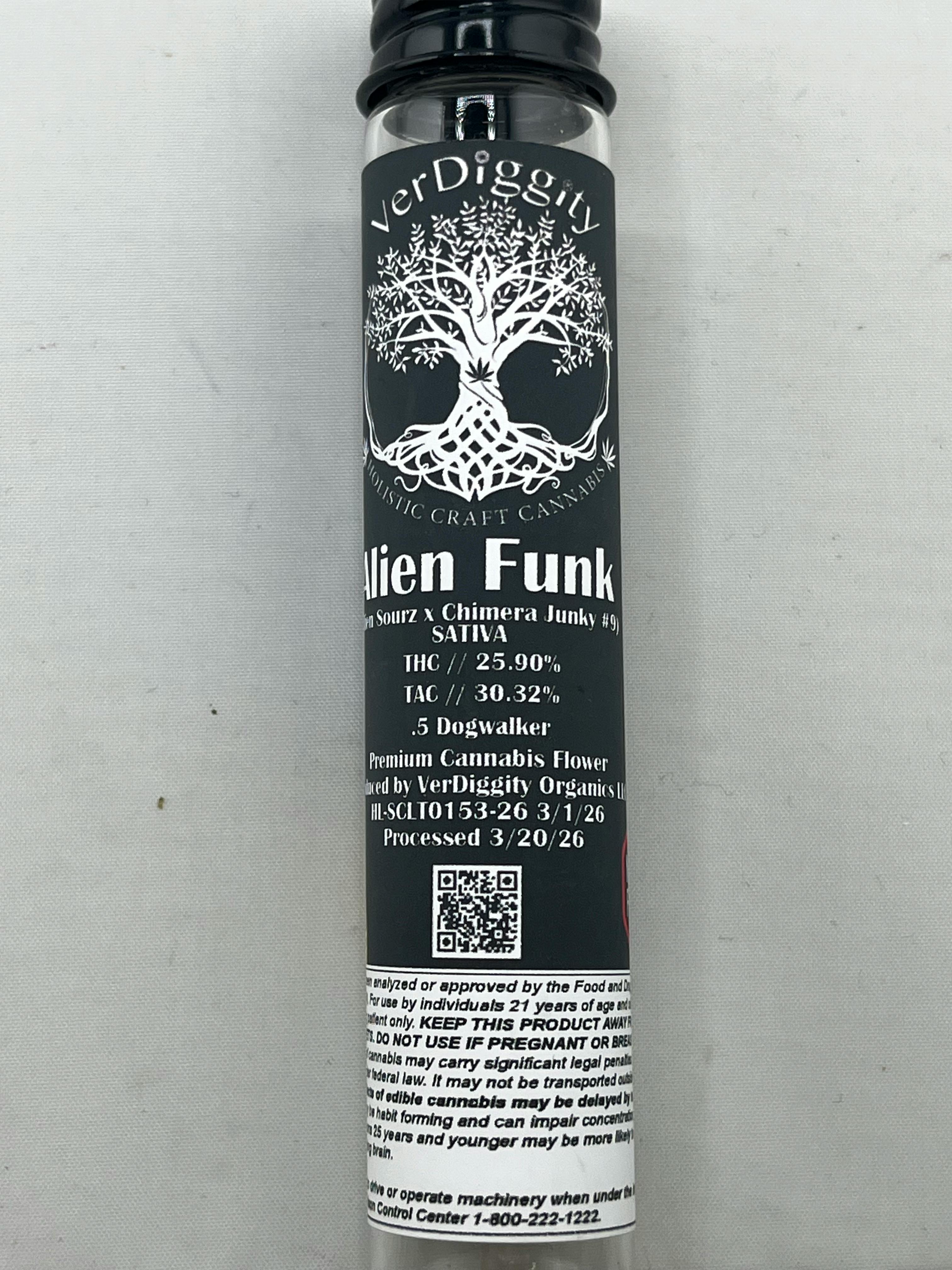 Alien Funk Dogwalker Preroll - 0.5g | Pre Rolls | Verdiggity